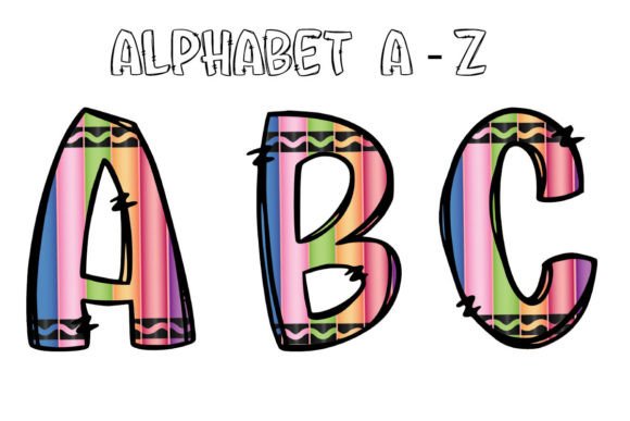 Back to School Alphabet Doodle Png 1: Your Playful Design Toolkit