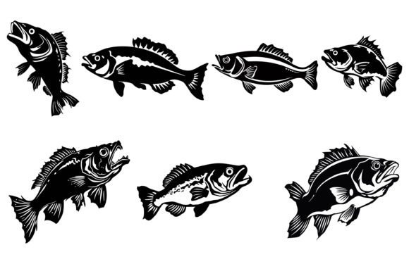 Bass Fish Icons: A Design Element for Bass Branding