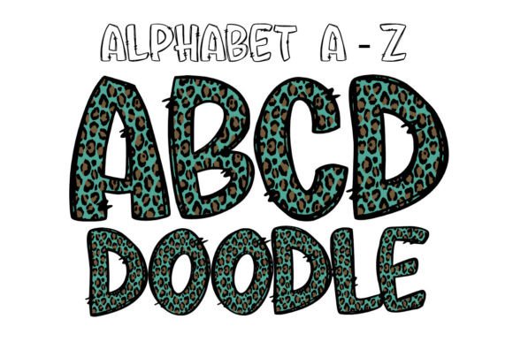 Doodle Leopard Green: A Playful Fall Alphabet