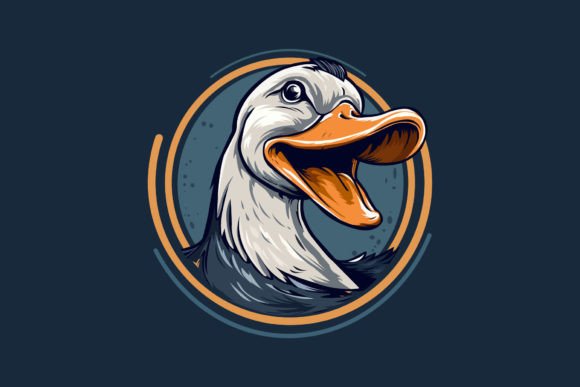 Duck Mascot Logo Vector Illustration: A Modern Brand Asset