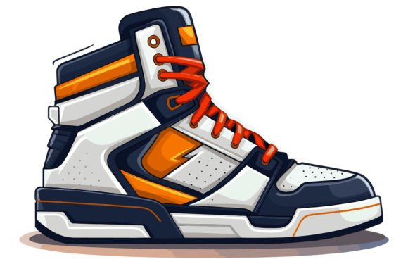 Dynamic Branding with Basketball Shoe Vector Illustration