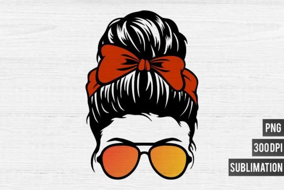 Mom Life PNG-Red Gradient Sunglass: Bold Design for Modern Creators