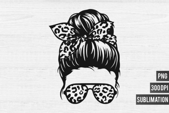 Mom Life PNG Sublimation-Black Leopard: A Bold Design Asset