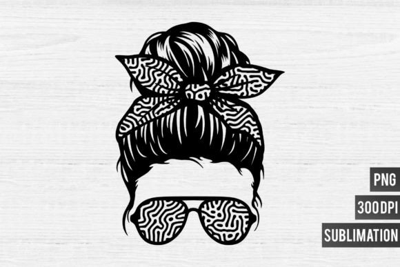 Mom Life PNG Sublimation-Black Pattern