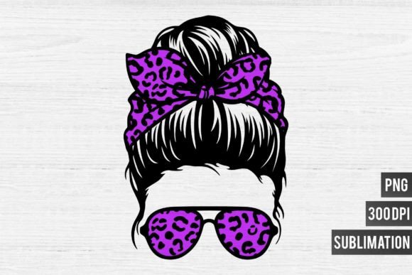 Mom Life PNG Sublimation-Purple Leopard: A Bold Statement for Creators