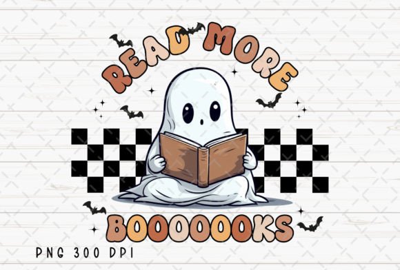 Reading Books Book Lover Halloween PNG for Spooky Season Designs