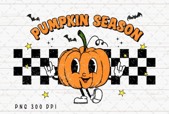 Retro Pumpkin Season Halloween PNG: A Vintage Twist for Autumn