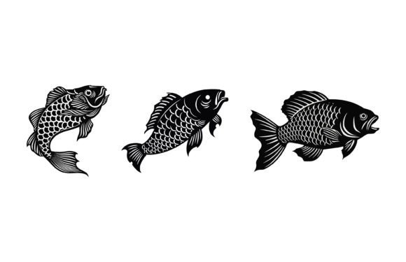 The Dynamic Carp Fish Logo: Your Go-To Silhouette for Branding