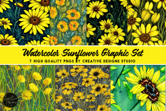 Watercolor Sunflower Texture Papers: A Designer's Guide