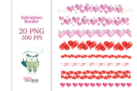 Watercolor Valentine Borders: A Creative Toolkit for Designers